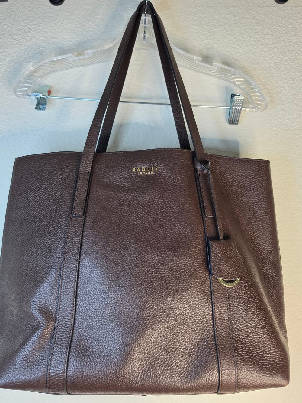 RADLEY London Museum Street Large Open-Top Tote Dark Brown Pebble Leather